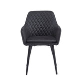 Chaise de salle à manger Laura - Microfibre anthracite